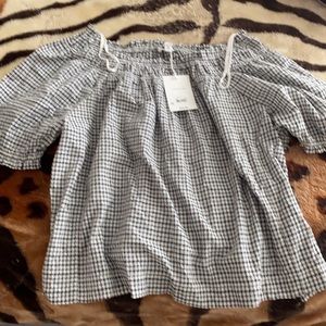 Beautiful over the shoulder shirt